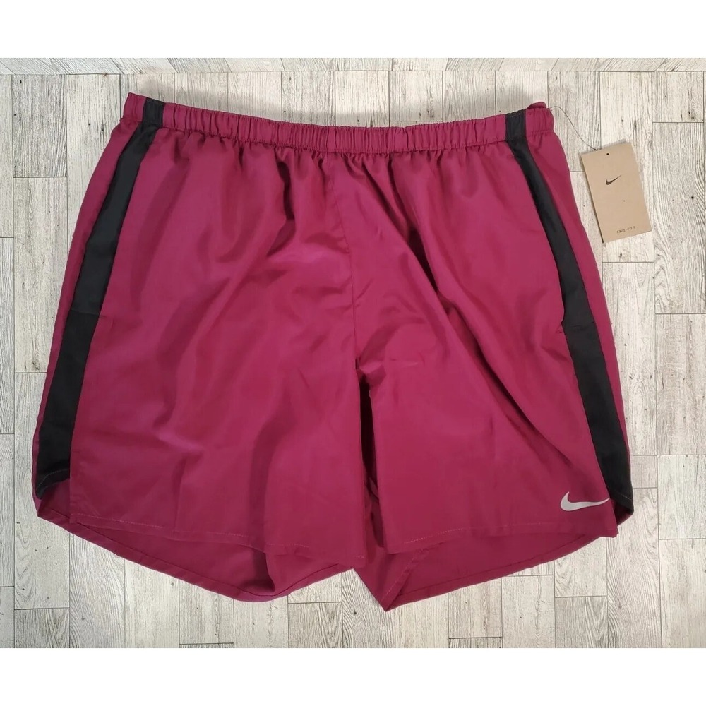 Nike Shorts Men's 2X Challenger Brief Lined 7" Running Sangria NEW
